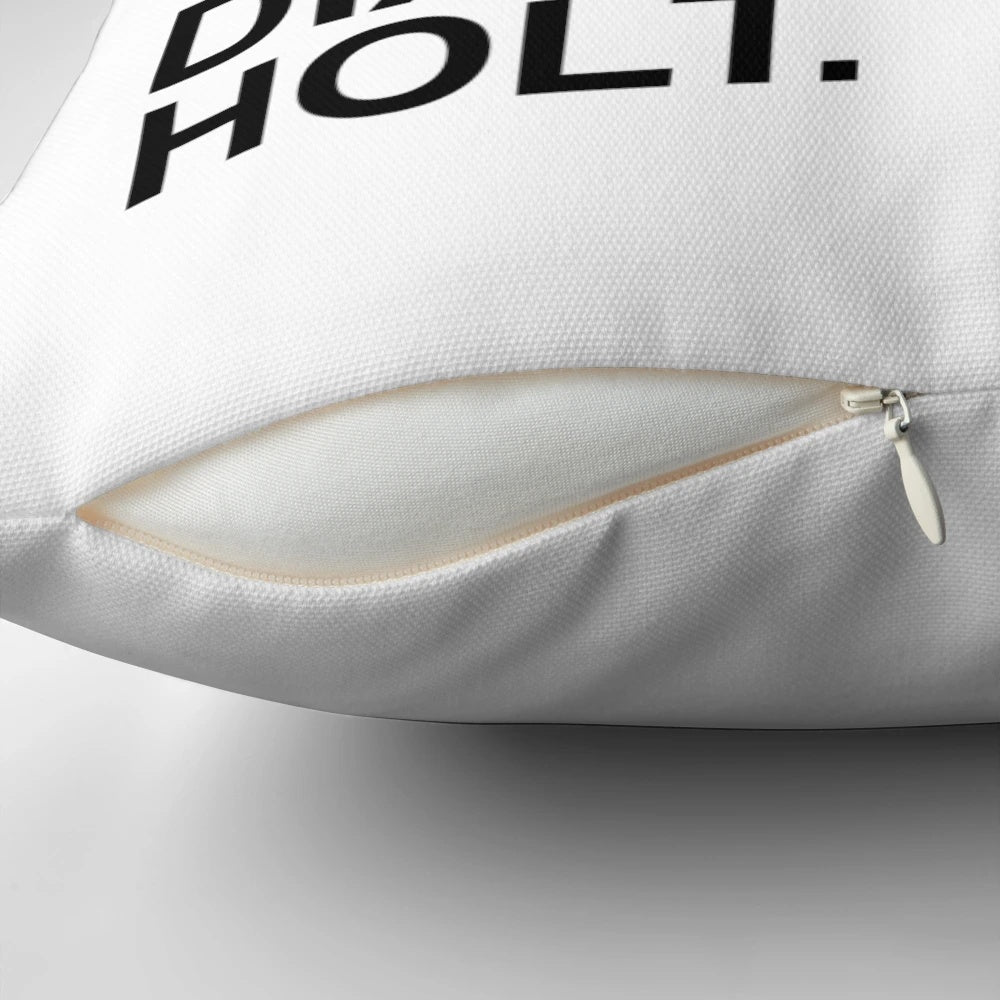 Brooklyn Nine-Nine inspired throw pillow with characters Peralta, Santiago, Holt, and more