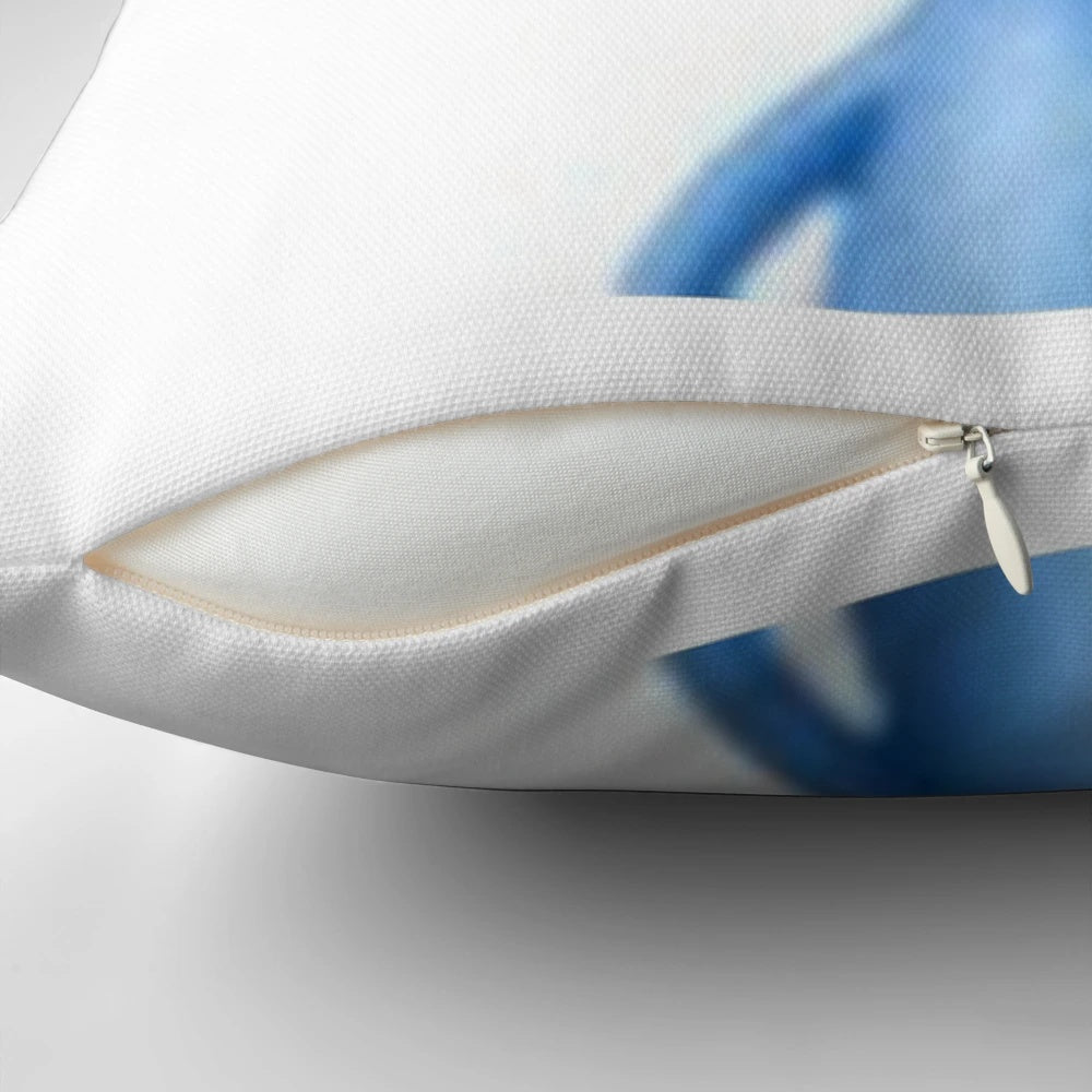 Colorful Pikmin 2 character-themed throw pillow with "BRUH" text