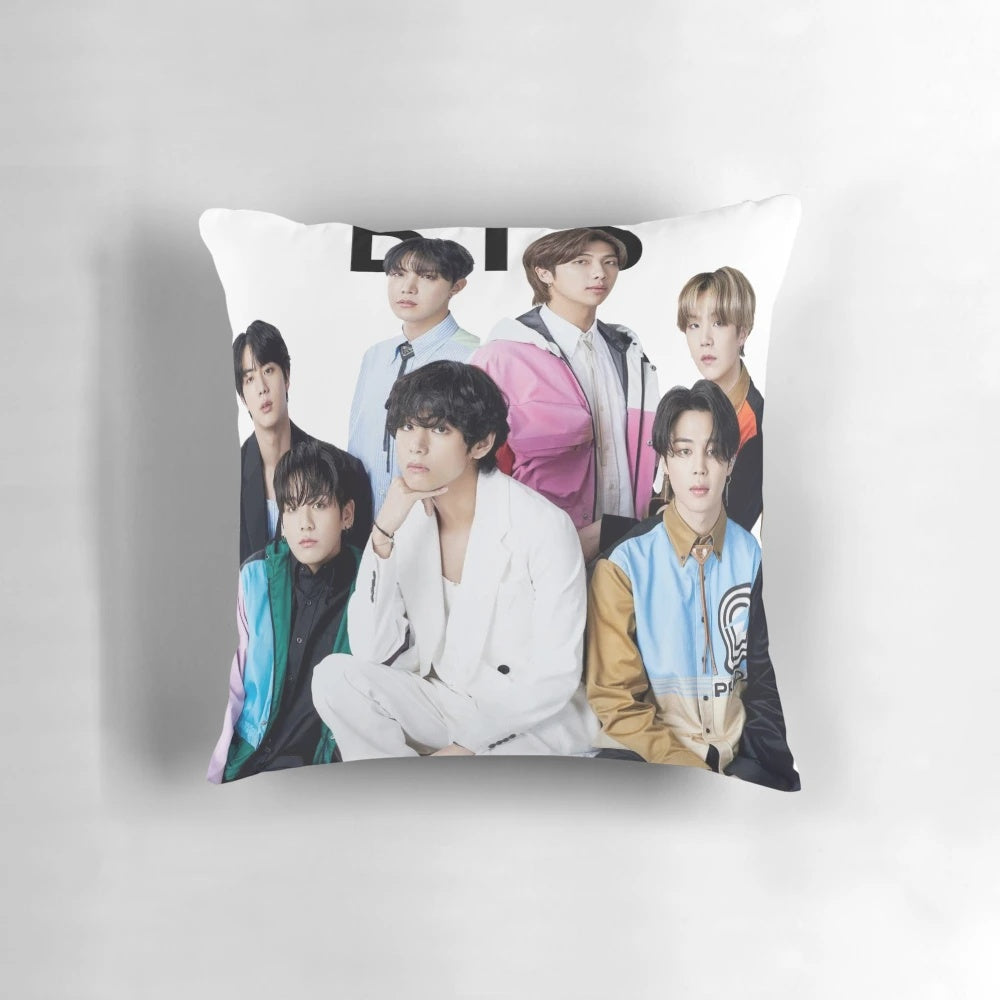 Soft and plush BTS VOGUE pillow featuring the Bangtan Boys