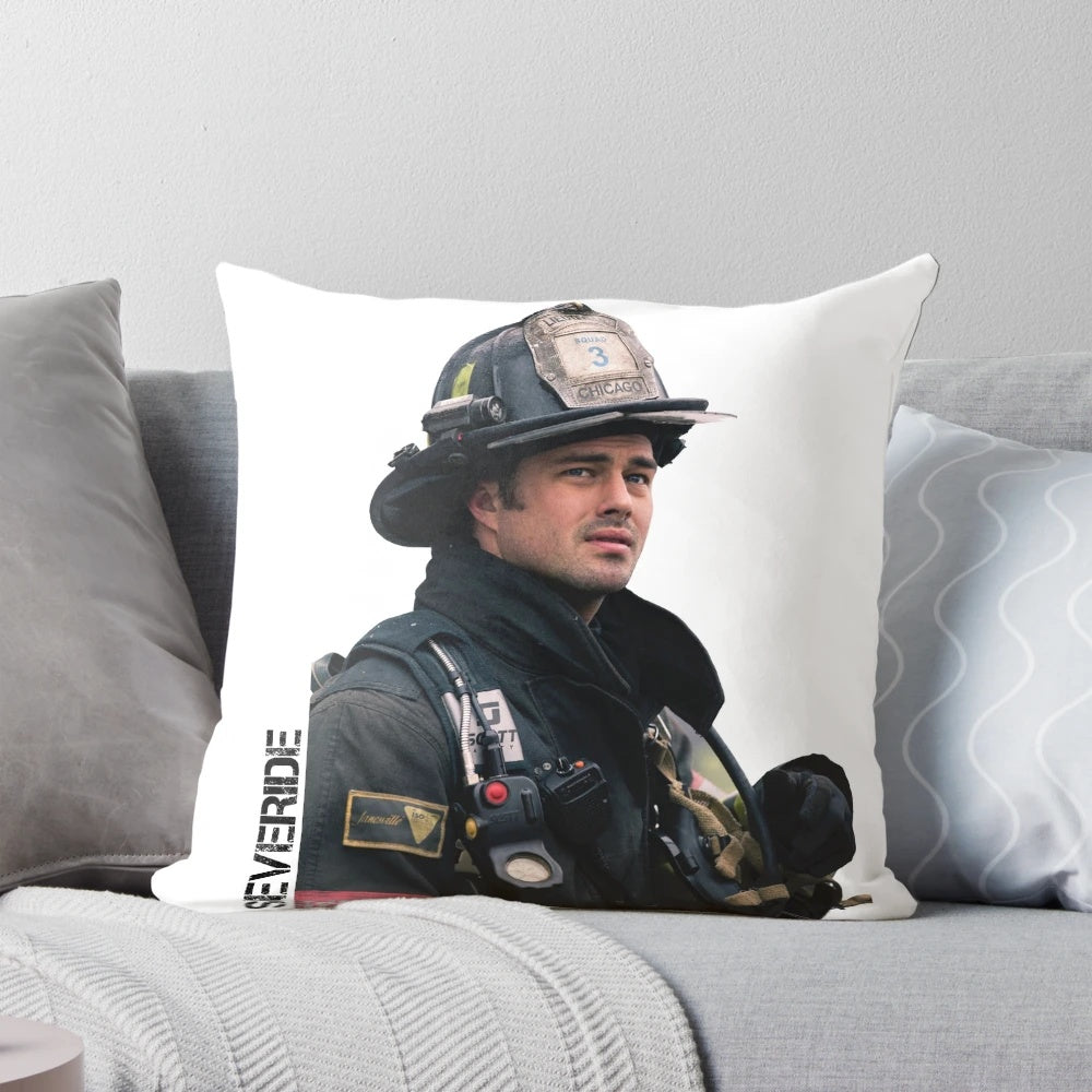 Chicago Fire Kelly Severide Pillow with Taylor Kinney