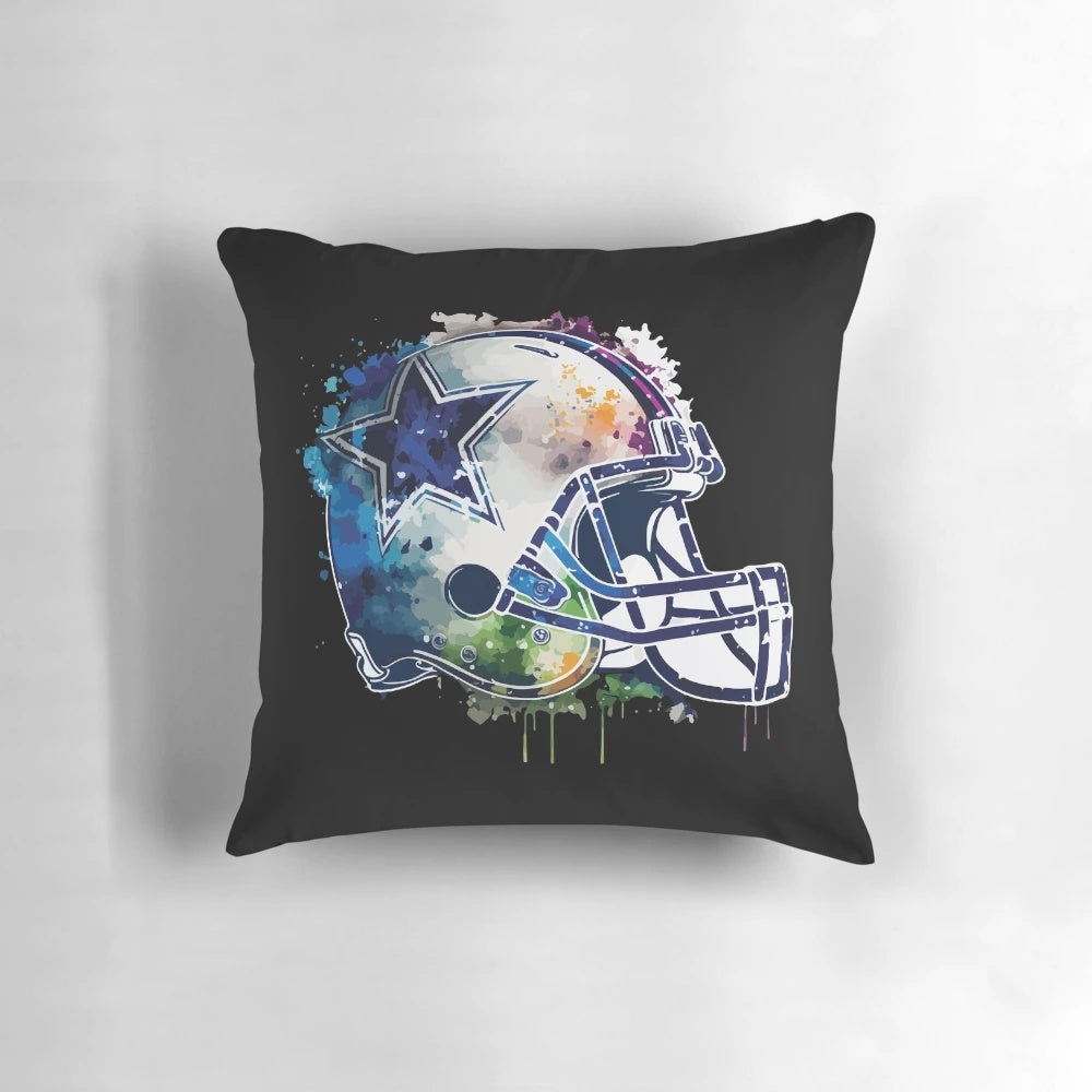 Dallas Cowboys football helmet-shaped decorative pillow for home decor