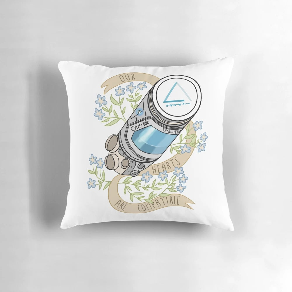 Detroit Become Human Markus and Simon Embrace Decorative Pillow
