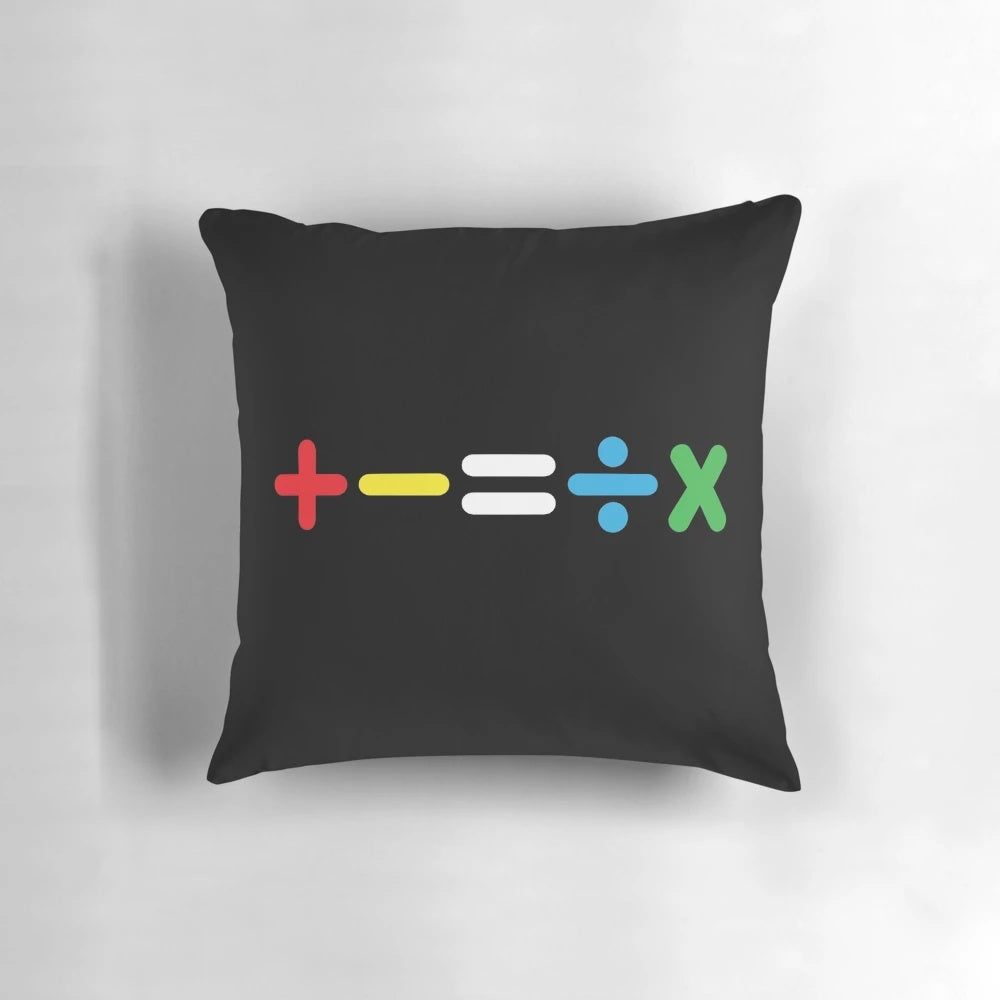 Ed Sheeran Mathematics Tour Pillow with Geometric Designs