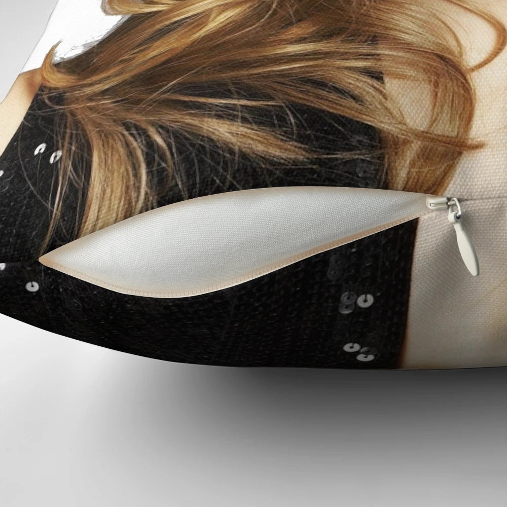 Soft, plush pillow featuring a high-quality image of actress Emma Watson as Hermione Granger from the Harry Potter films.