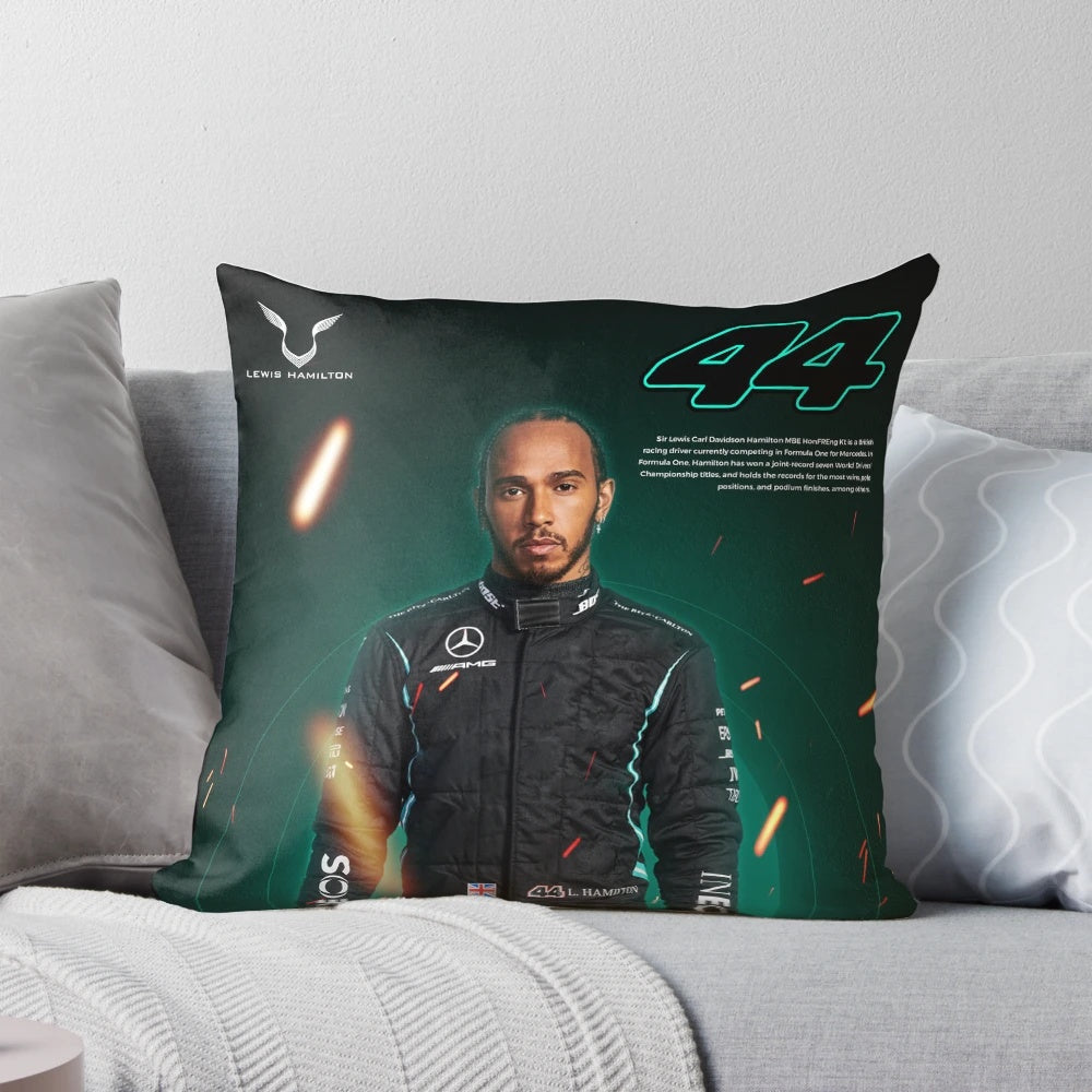 Official F1 Lewis Hamilton 44 Pillow with Iconic Helmet Design