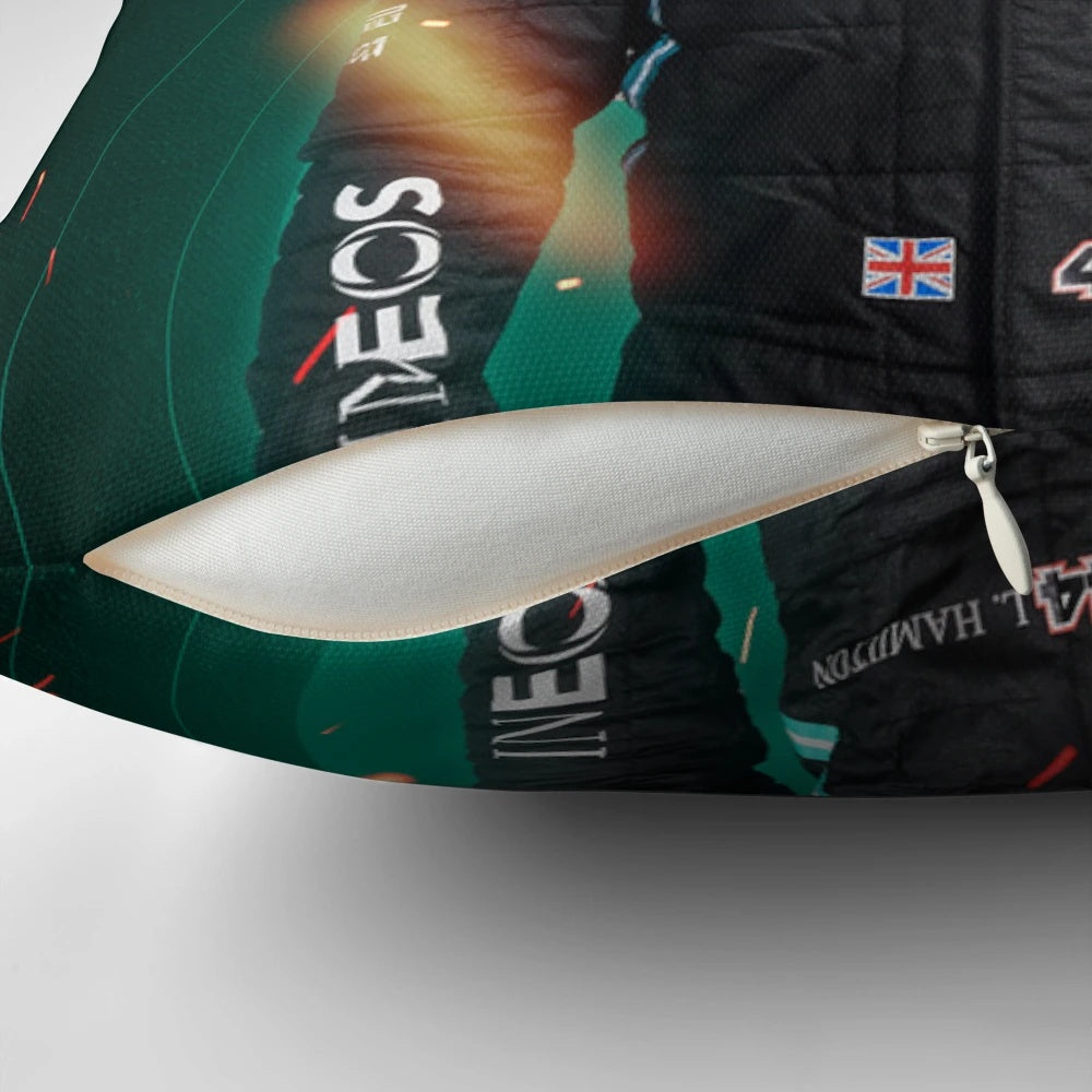 Official F1 Lewis Hamilton 44 Pillow with Iconic Helmet Design