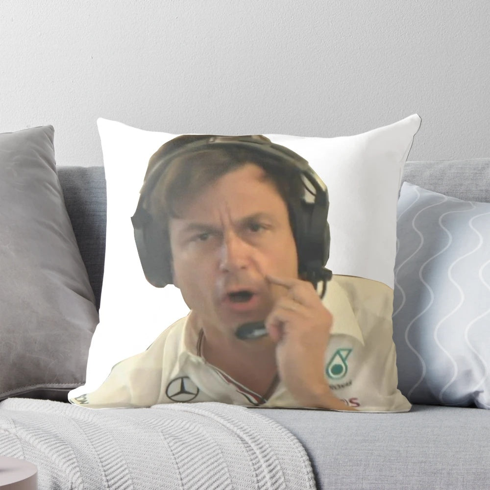 Toto Wolff-inspired Formula 1 Pillow
