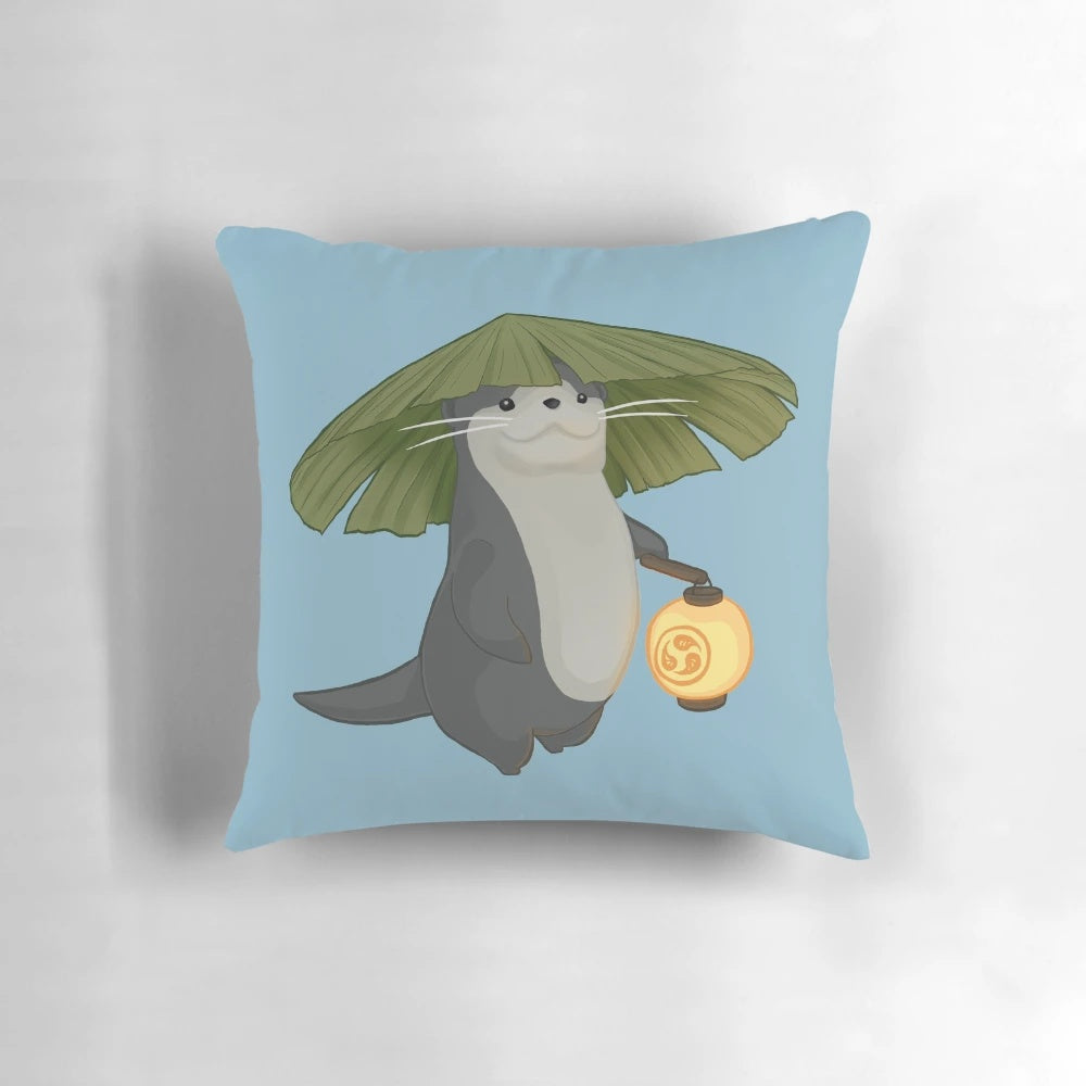 Soft, cozy plush FFXIV Odder Otter minion pillow