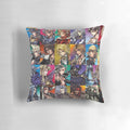 Plush pillow design featuring the iconic video game character Cloud Strife from the Final Fantasy series