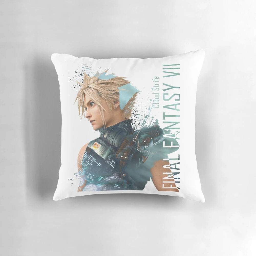 Cloud Strife Final Fantasy VII Remake Decorative Pillow