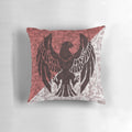 Flat fire emblem three houses pillow featuring the black eagle house crest