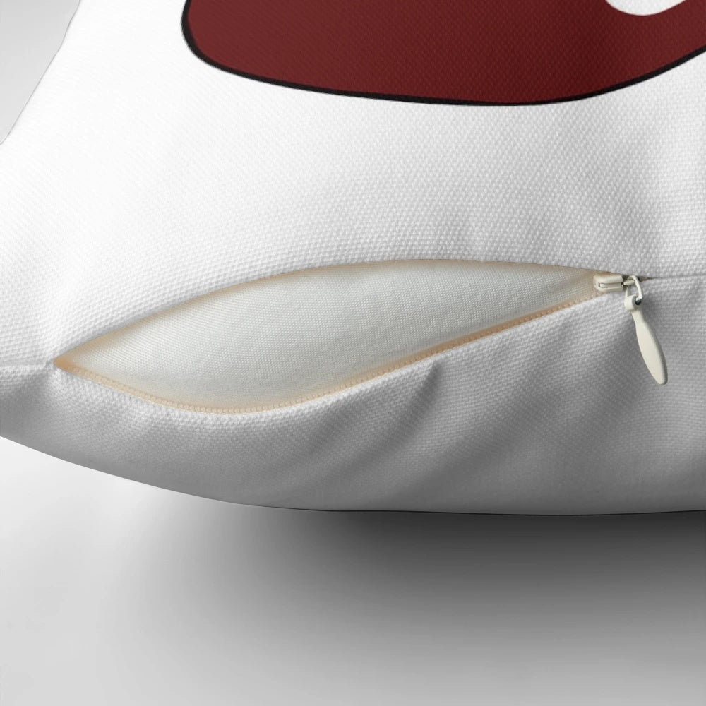 Florida State Seminoles garnet and gold tongue pillow