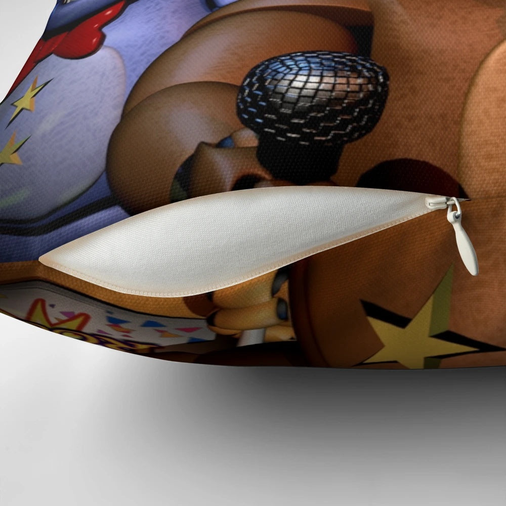 FNAF Security Breach Glamrock Freddy Pillow featuring the iconic character from the popular horror game