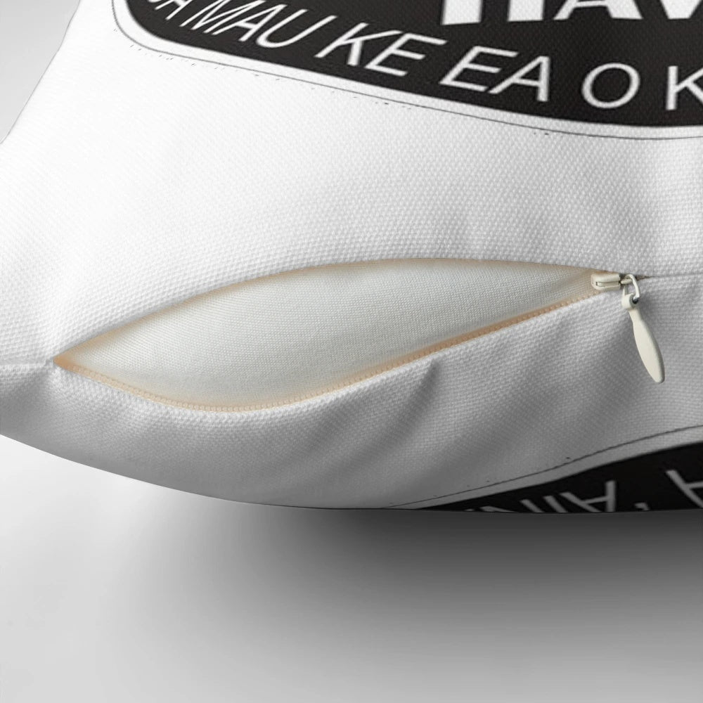 Hawaii Five-0 Emblem Pillow featuring the iconic logo and seal design