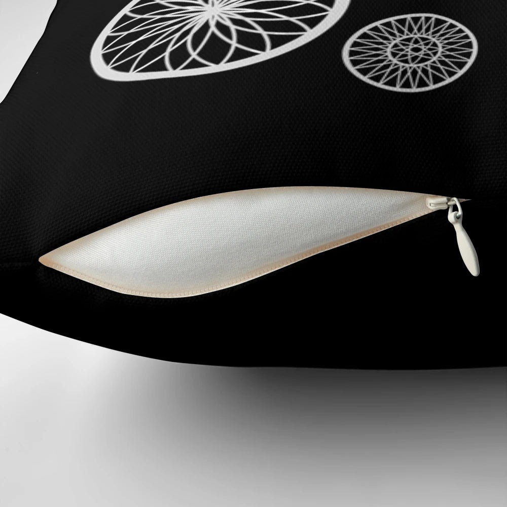Soft, plush Hollow Knight-themed pillow with the game's iconic character and logo