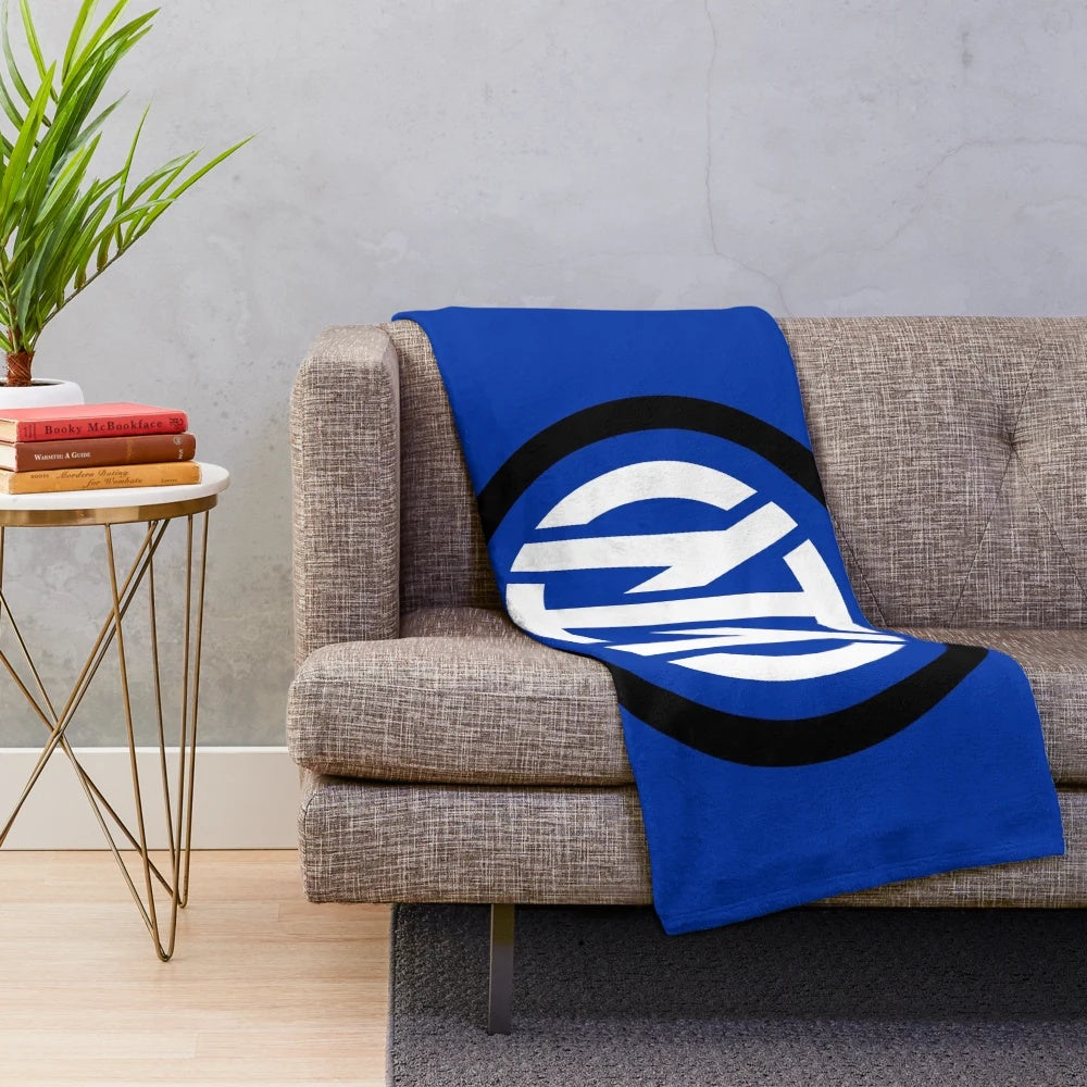 Inter Milan logo plush blanket