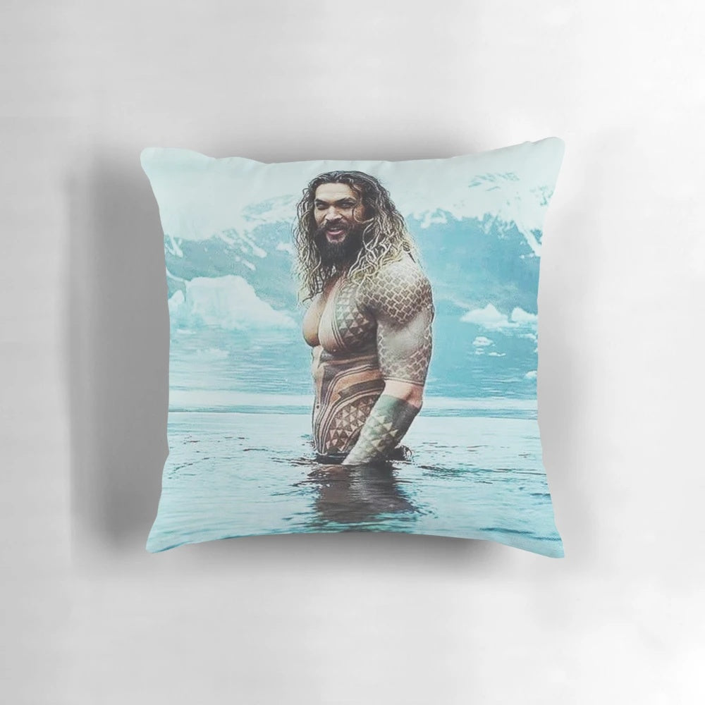 Plush Jason Momoa Aquaman Pillow - Soft, Cozy, and Officially Licensed Celebrity Merchandise
