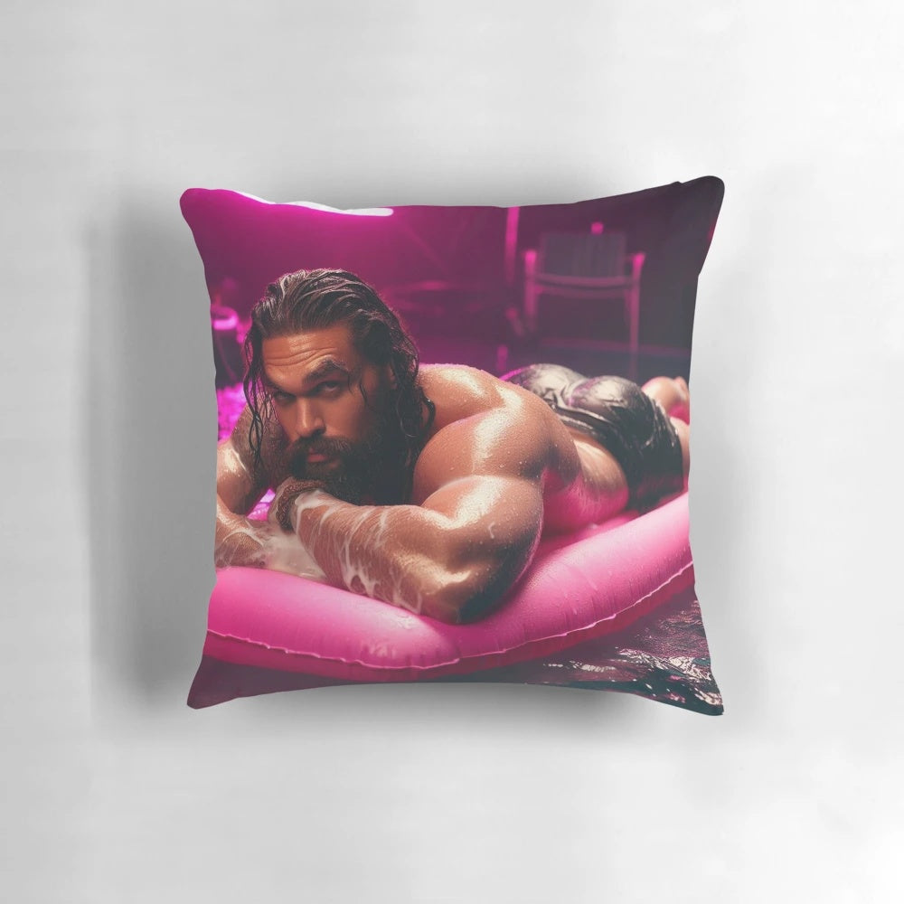Cozy Jason Momoa Pillow, Featuring the Iconic Aquaman Actor