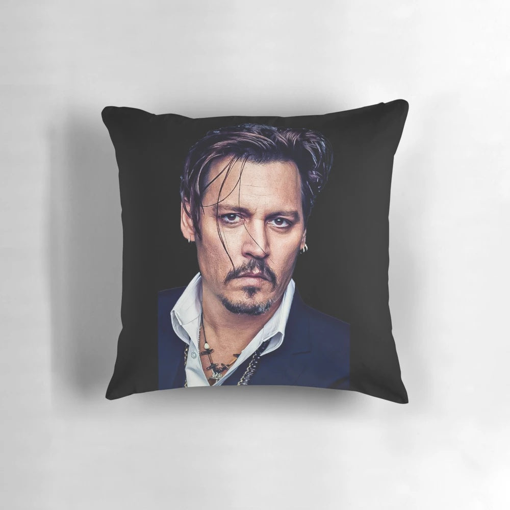 Johnny Depp Pillow - High-Quality 8K Pillowcase Featuring the Iconic Actor