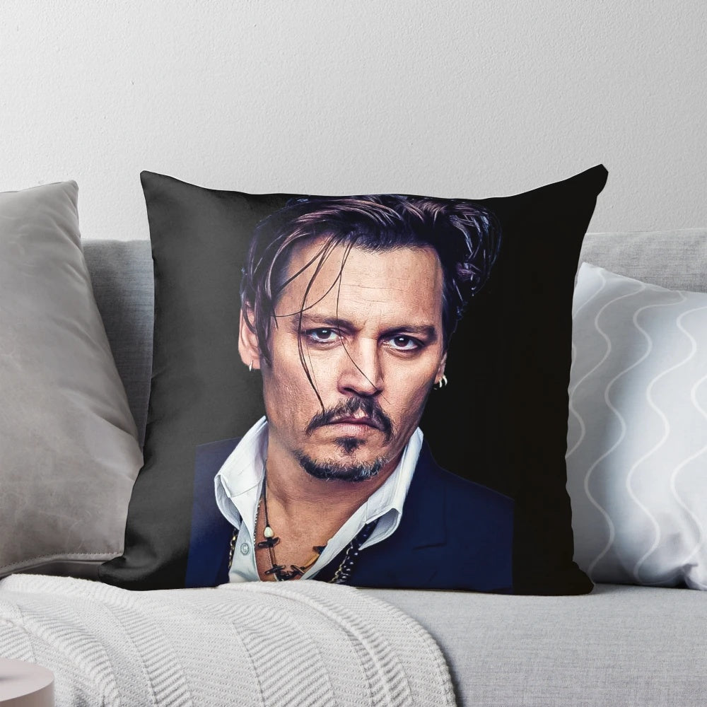 Johnny Depp Pillow - High-Quality 8K Pillowcase Featuring the Iconic Actor