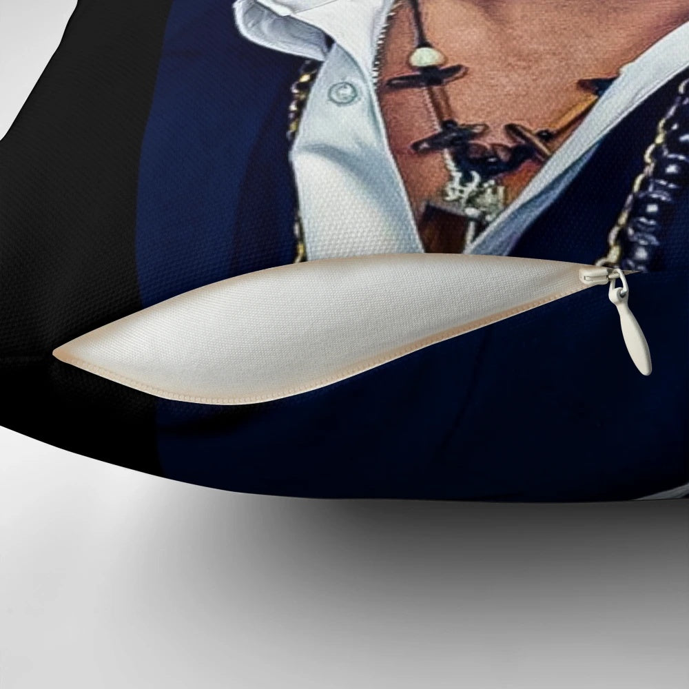 Johnny Depp Pillow - High-Quality 8K Pillowcase Featuring the Iconic Actor