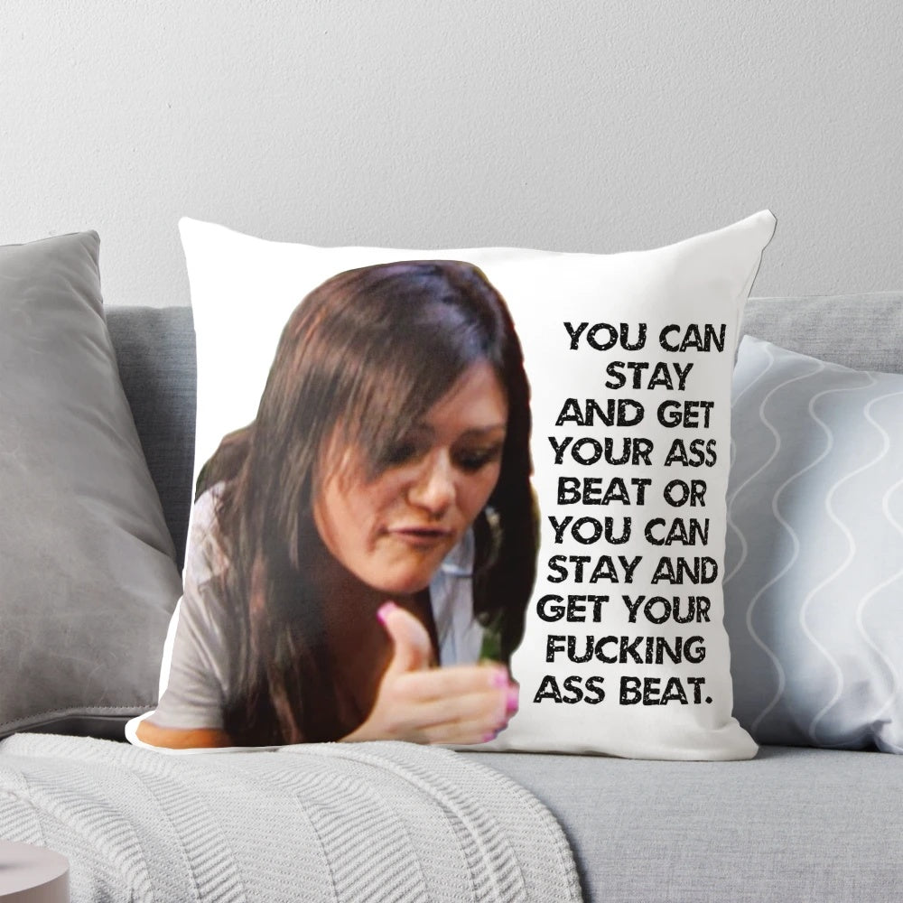 Officially Licensed JWOWW Jersey Shore Pillow