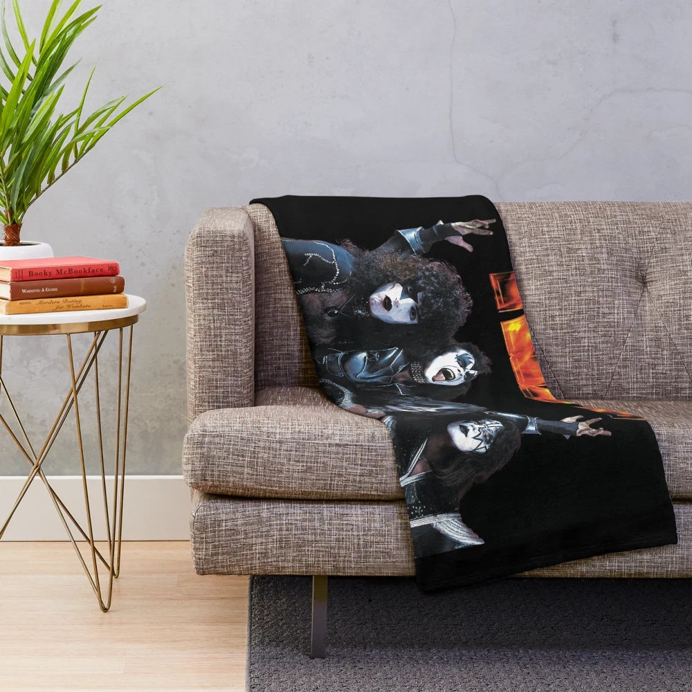 KISS Band Inspired Plush Blanket