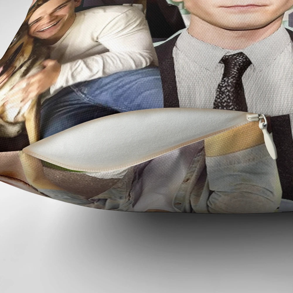 Colorful collage pillow featuring KJ Apa as Archie Andrews from the hit TV series Riverdale
