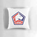 LOSC Lille Football Club logo printed on a high-quality throw pillow
