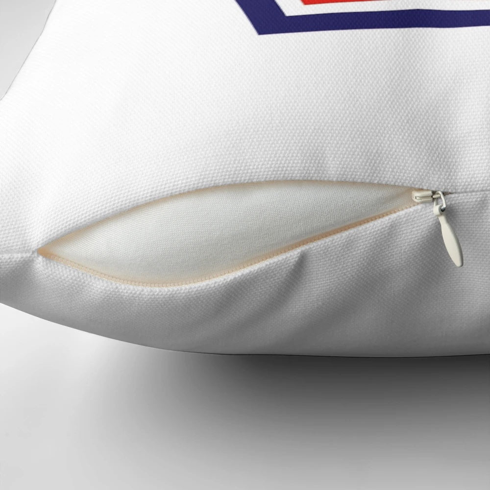 LOSC Lille Football Club logo printed on a high-quality throw pillow