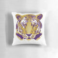 Vibrant purple and gold LSU Tigers full face pillow