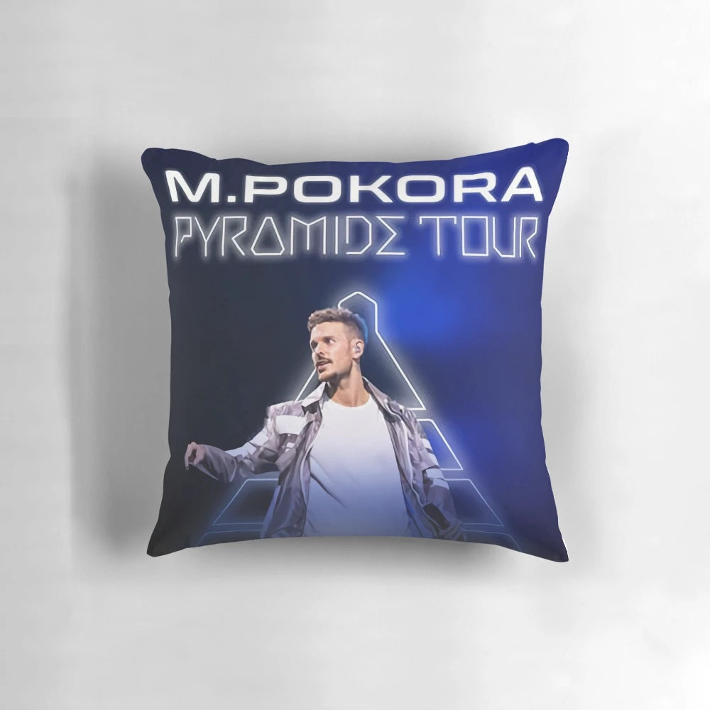 M. Pokora Pillow featuring the French singer and songwriter