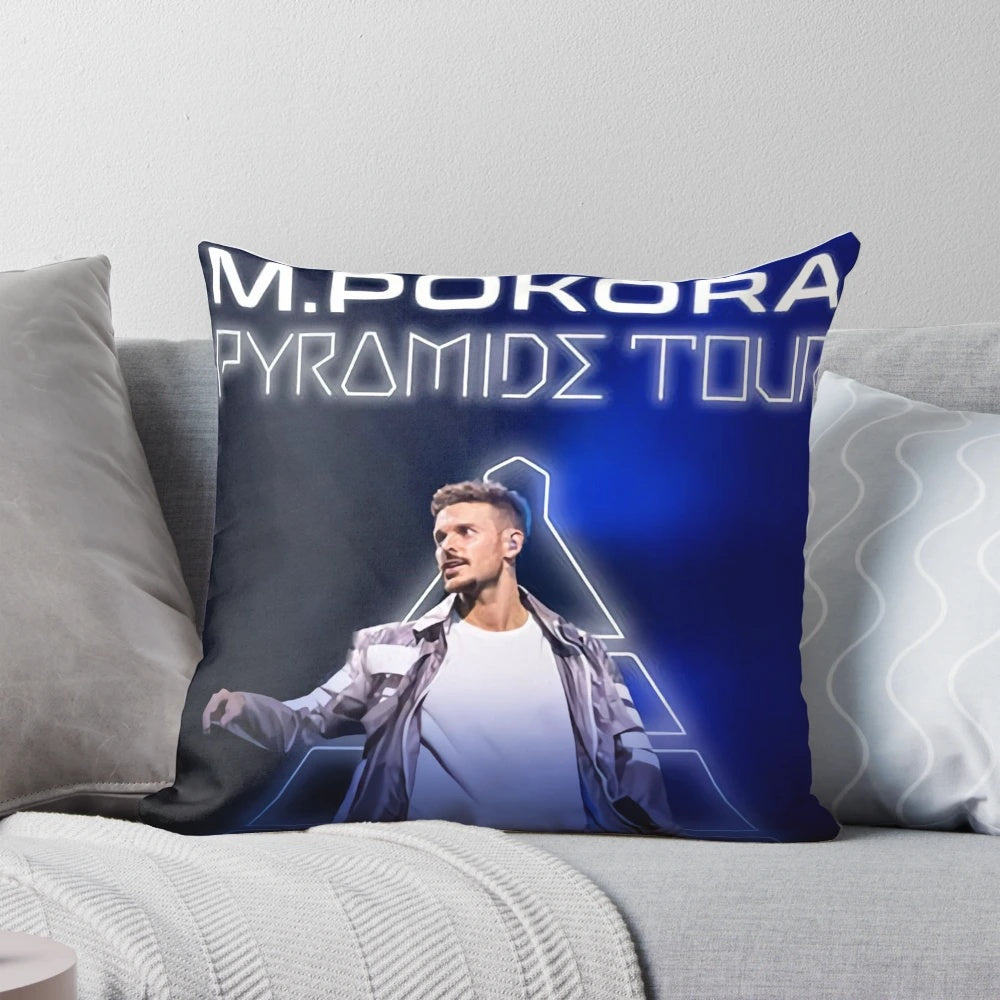M. Pokora Pillow featuring the French singer and songwriter