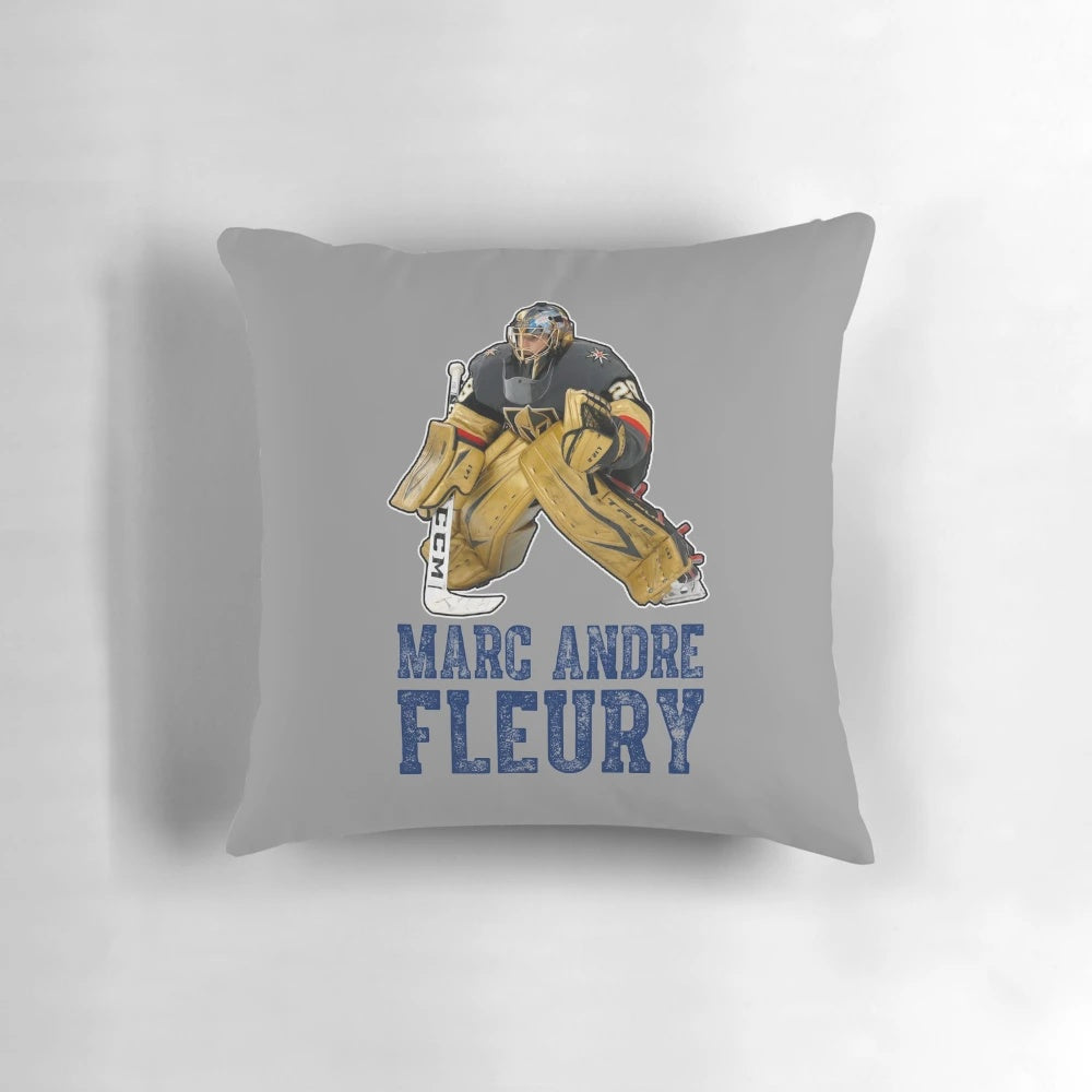 Plush Marc Andre Fleury Pillow - Celebrate the NHL Goalie with this Soft, Cozy Decor Piece