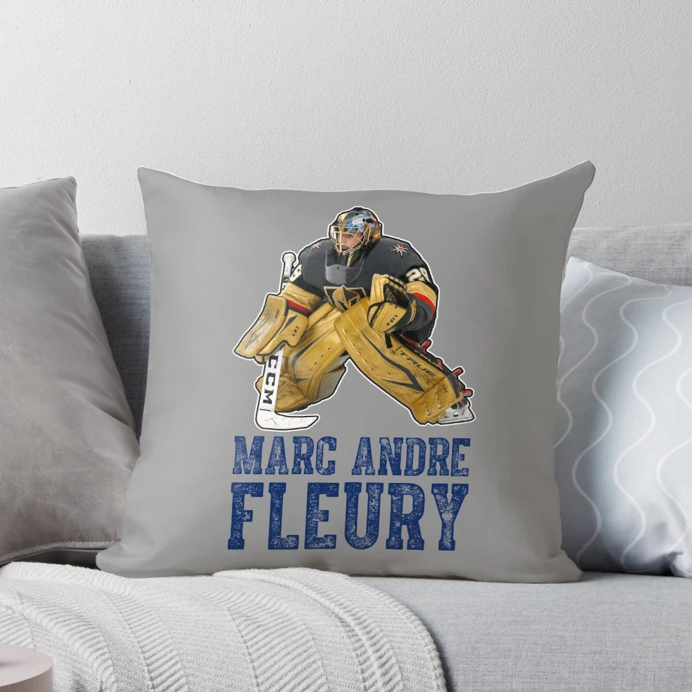 Plush Marc Andre Fleury Pillow - Celebrate the NHL Goalie with this Soft, Cozy Decor Piece