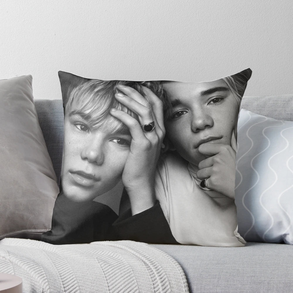 Comfortable and stylish Marcus and Martinus-themed pillow with the famous twin pop stars