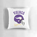 Minnesota Vikings Est. 1961 Pillow with Vikings Helmet and "Skol" Logo