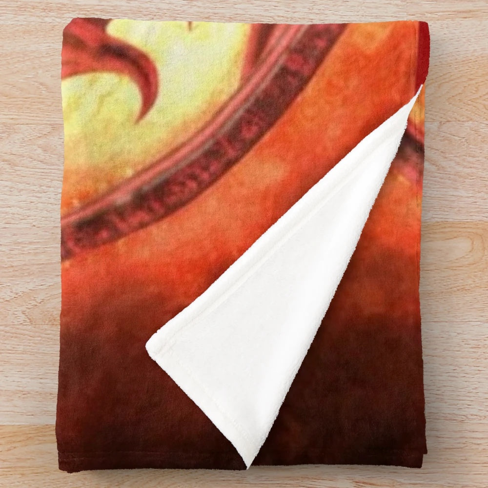 Mortal Kombat Sega themed plush blanket