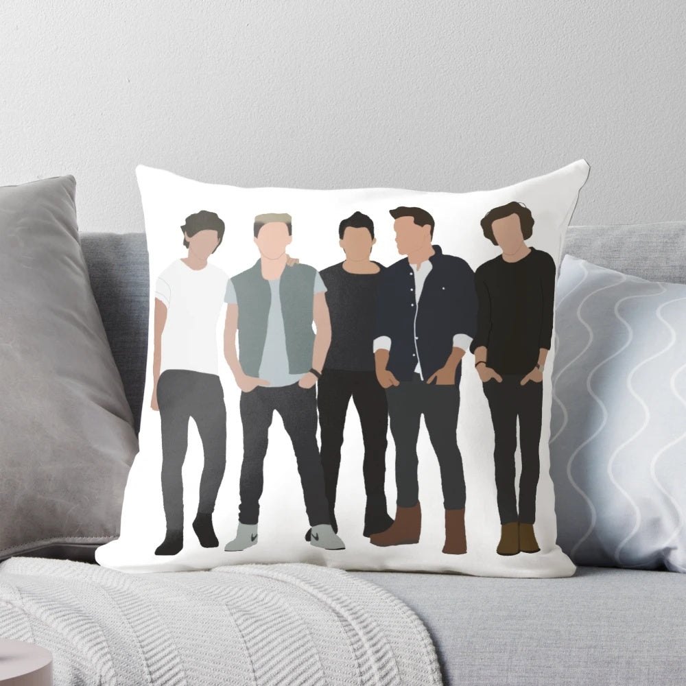 One Direction Pillow - Soft and Cozy Pillow Featuring the Band's Iconic Midnight Memories Album Art