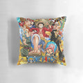 One Piece (OP) themed pillow with collage of popular anime characters