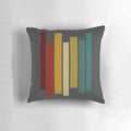Only Murders in the Building themed striped decorative pillow