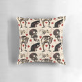 An officially licensed "Our Flag Means Death" themed decorative pillow featuring the show's logo and characters.