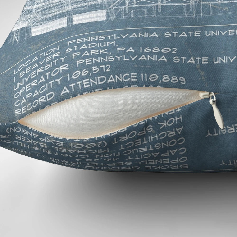 Beaver Stadium Pillow featuring the Penn State Nittany Lions logo