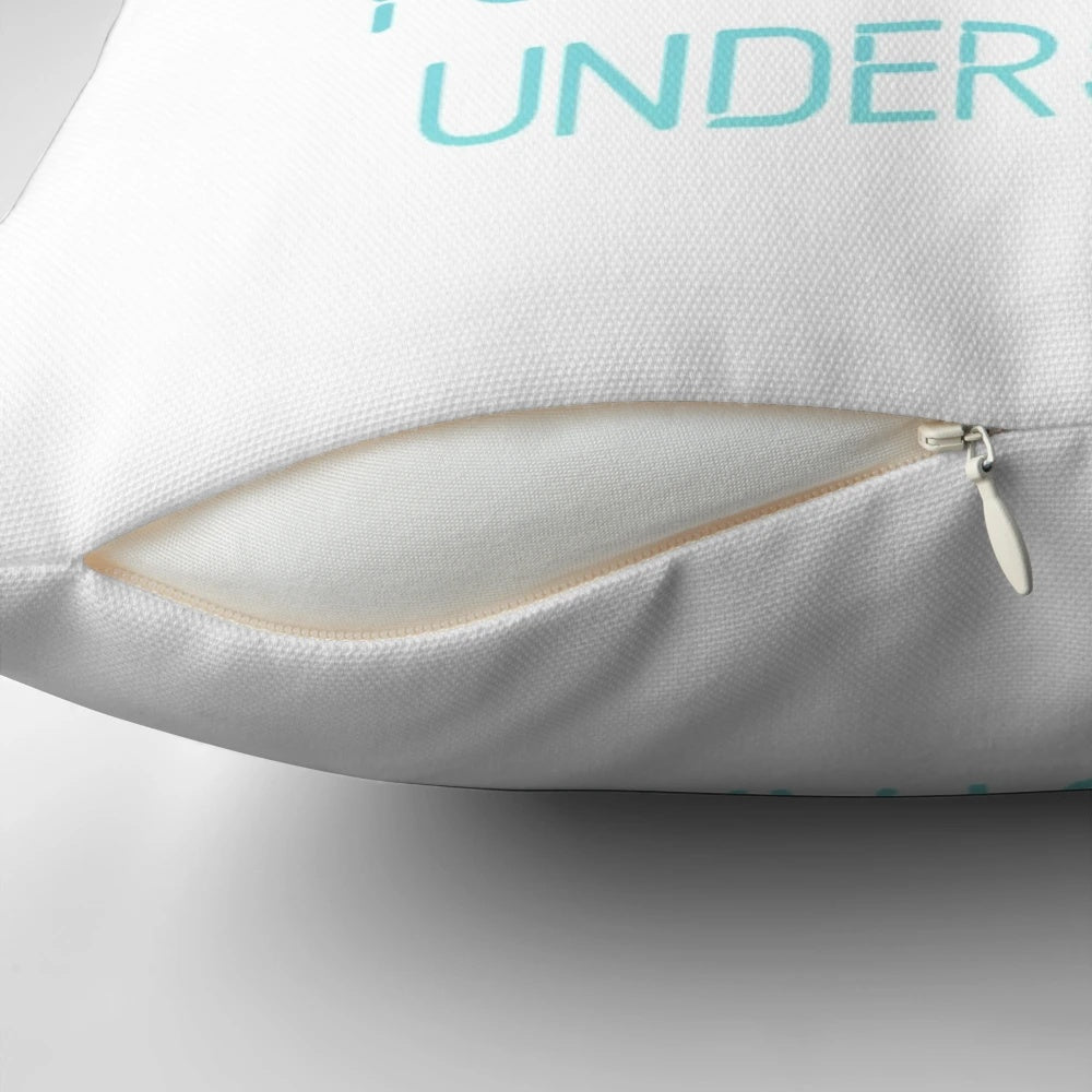 Soft, plush pillow featuring a "It's a Dam Thing You Wouldn't Understand" design inspired by the Percy Jackson book and movie series.