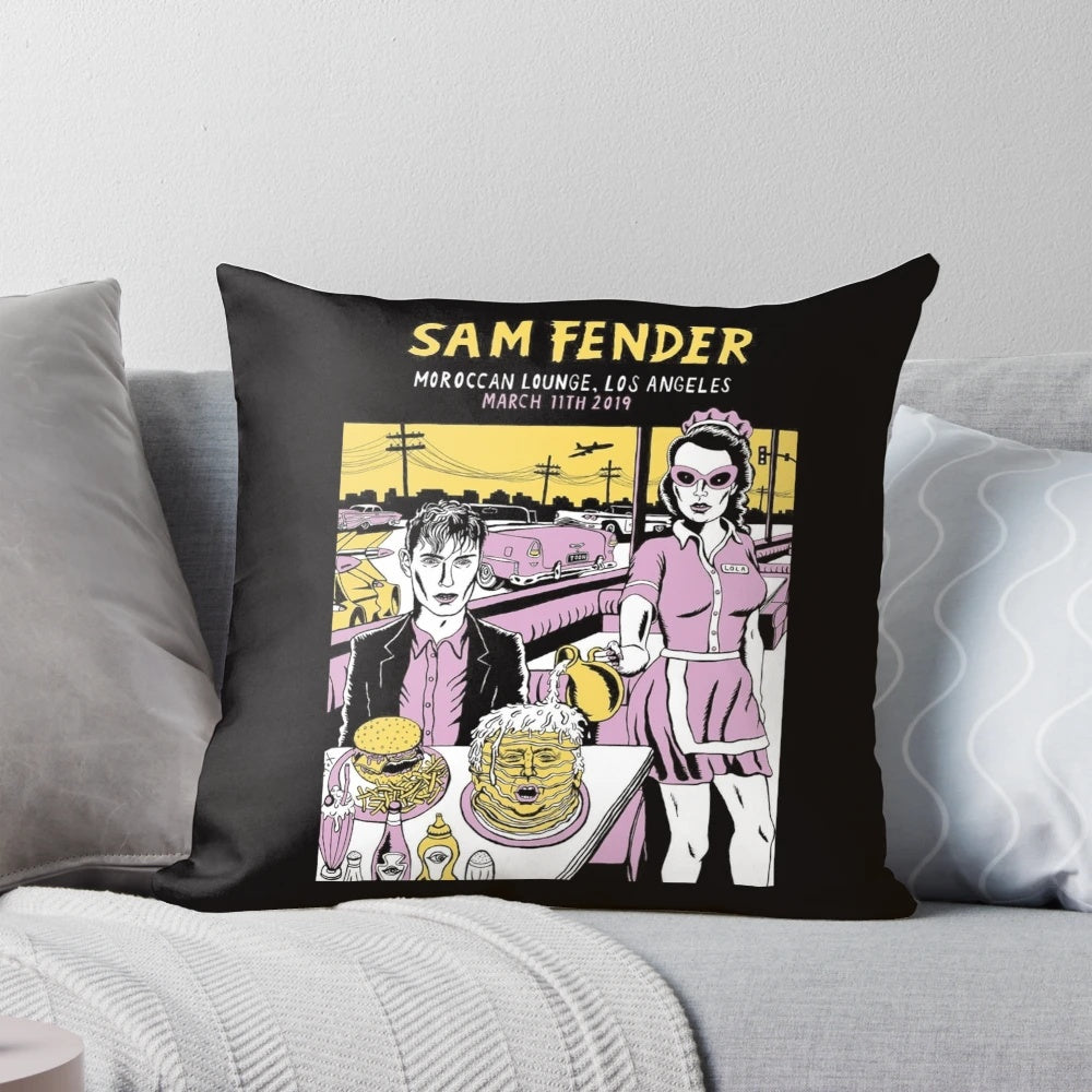 Sam Fender 2 Pillow - Officially Licensed Merchandise for Music Enthusiasts