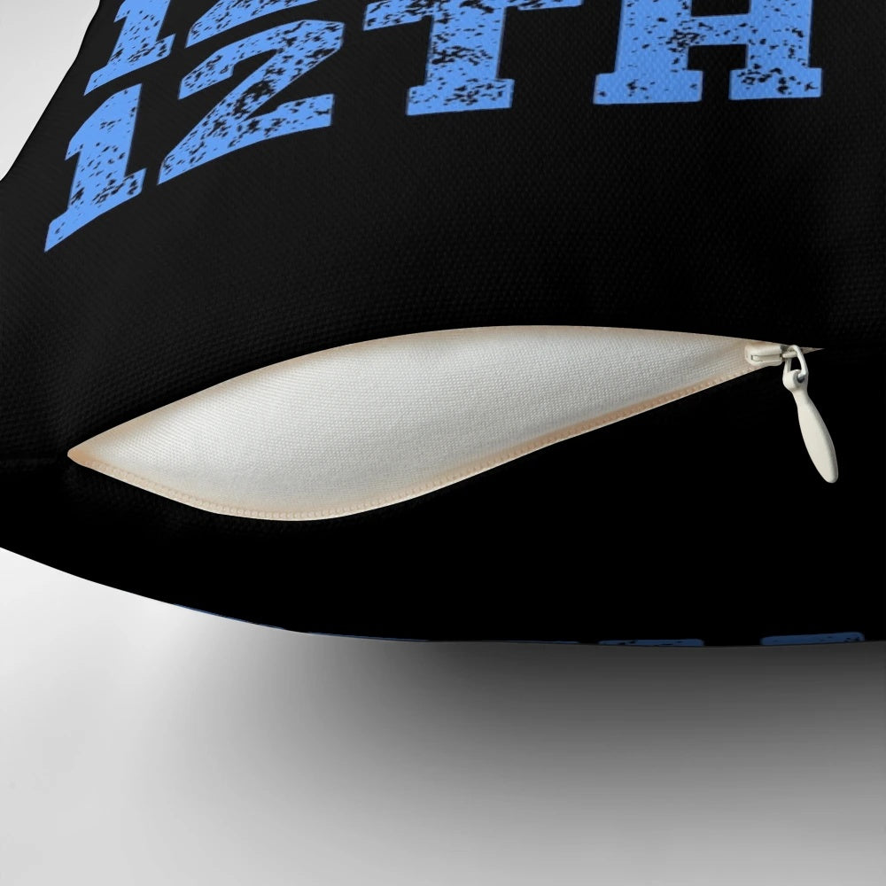 Soft and plush Seattle Seahawks 12th Man helmet-shaped pillow