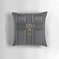 Sherlock Holmes 221B Baker Street Pillow with Benedict Cumberbatch and Martin Freeman
