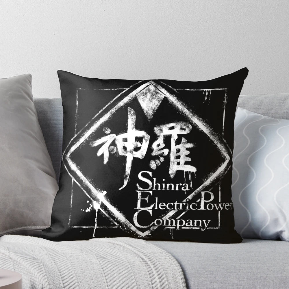 Officially licensed Shinra Inc Cloud Strife pillow from Final Fantasy 7 Remake