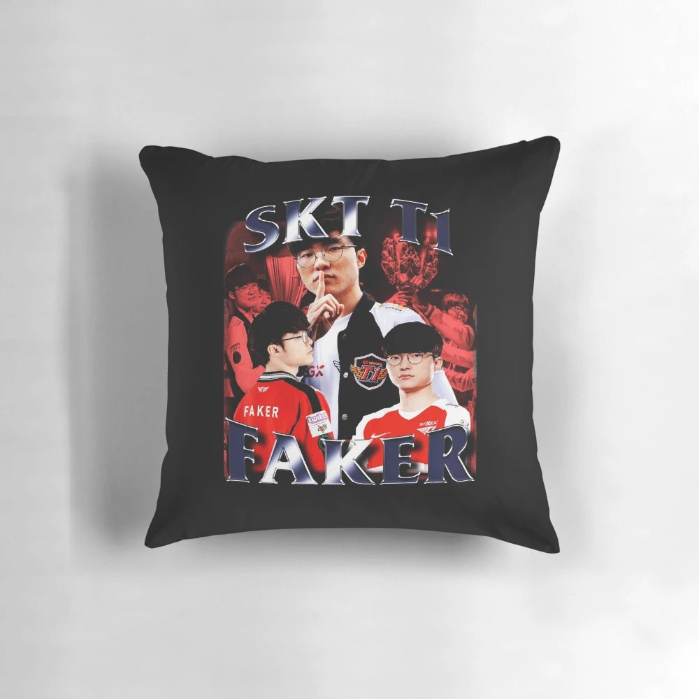 SKT T1 Esports Pillow with League of Legends Branding