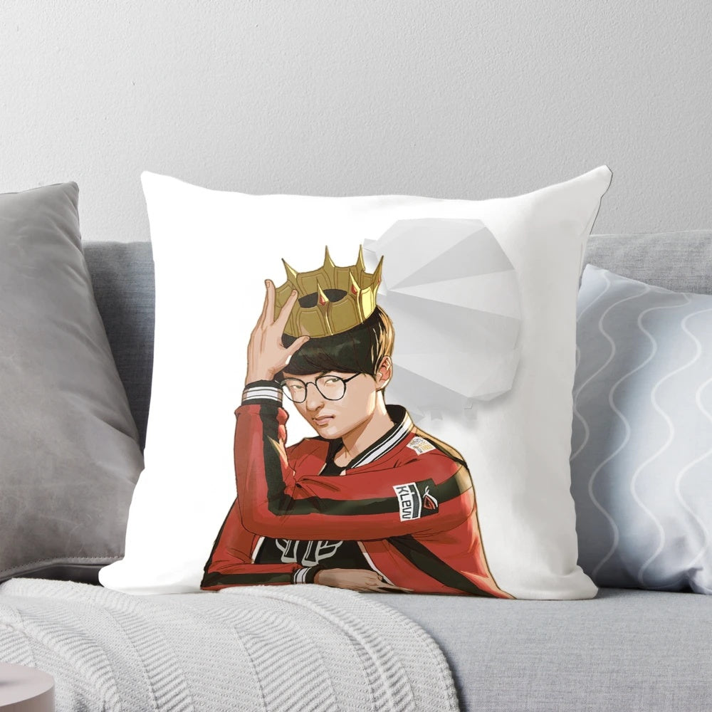 SKT T1 Faker Crown Pillow - Official League of Legends Esports Collectible